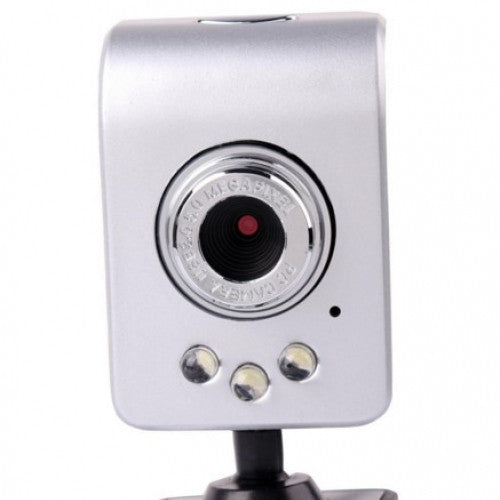 Mini USB 2.0 3LED HD Webcam Clip-on